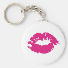 Pucker Pink Lipstick Key Chain