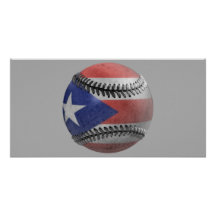 Puerto Rican Baseball Personalized Photo Card