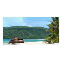Puerto Rico Beach Tank Photo Card Template