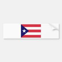 Puerto Rico Flag Bumper Sticker