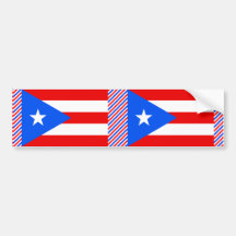 Puerto Rico Flag Bumper Stickers