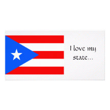 Puerto Rico Flag Picture Card
