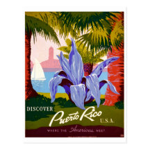 Puerto Rico Vintage Postcard