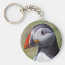 Puffin Portrait Keyring Key Chains
