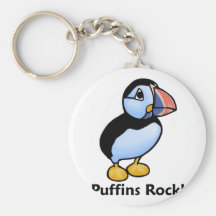 Puffins Rock! Key Chains