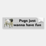 Pug Bumper Sticker