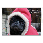 Pug Christmas Card