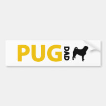 Pug Dad Bumper Stickers
