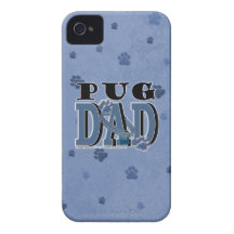 Pug DAD iPhone 4 Cases