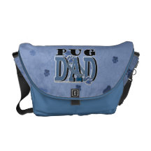 Pug DAD Messenger Bags