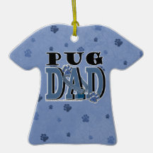 Pug DAD Ornament