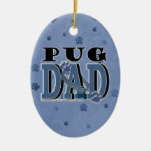 Pug DAD Ornament