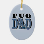 Pug DAD Ornaments