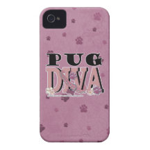 Pug DIVA iPhone 4 Covers