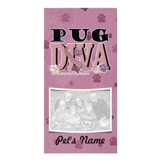 Pug DIVA Photo Cards