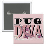 Pug DIVA Pinback Button