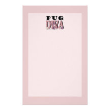 Pug DIVA Stationery Paper