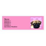 Pug dog business card templates