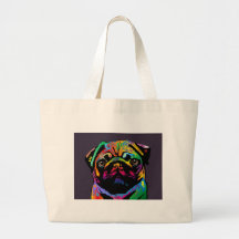 Pug Dog Canvas Bags