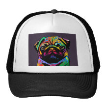 Pug Dog Mesh Hats
