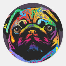 Pug Dog Stickers