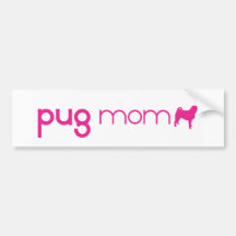 Pug Mum Bumper Stickers