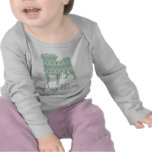 Pug Mum Soft Blue & Cream Damask Tee Shirt