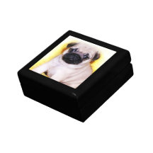 Pug Puppy Jewelry Box