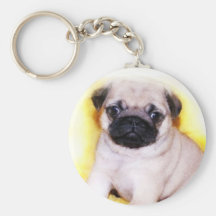 Pug Puppy keychain