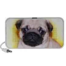 Pug Puppy Mp3 Speakers