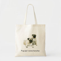 Pug Tote Bag