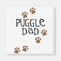 Puggle Dad Magnets
