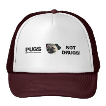 Pugs Not Drugs Hat