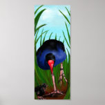 Pukeko and Chicks Print