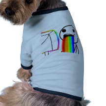 Pukes Rainbows Doggie Shirt