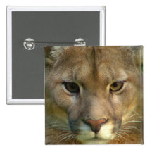 Puma Mountain Cat Square Pin