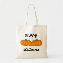 Pumkin Halloween tote bag