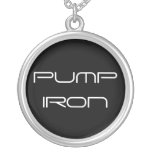 Pump Iron Weightlifting Necklace