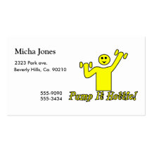 Pump It Hottie Business Cards