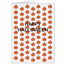 Pumpkin Happy Halloween Card