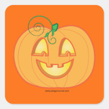 Pumpkin Happy Halloween Sticker