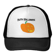 PUMPKIN, Happy Halloween Trucker Hats