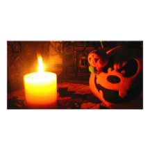 Pumpkin Light Picture Card