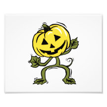 pumpkin man standing vine photo art