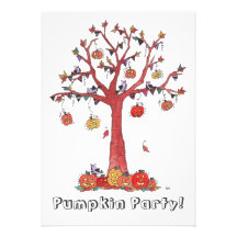 Pumpkin Party, Halloween Party Invitation