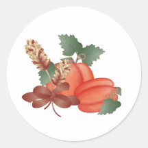 Pumpkin Patch Round Stickers