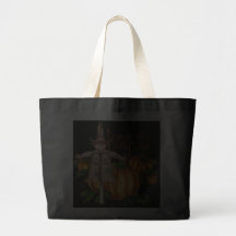 PUMPKIN PATCH & SCARECROW by SHARON SHARPE Tote Bag