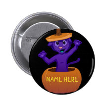 Pumpkin Surprise (black) Buttons