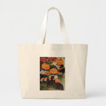 Pumpkinheads (Vintage Halloween Card) Bag