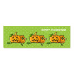 Pumpkins Bookmark Green Business Cards